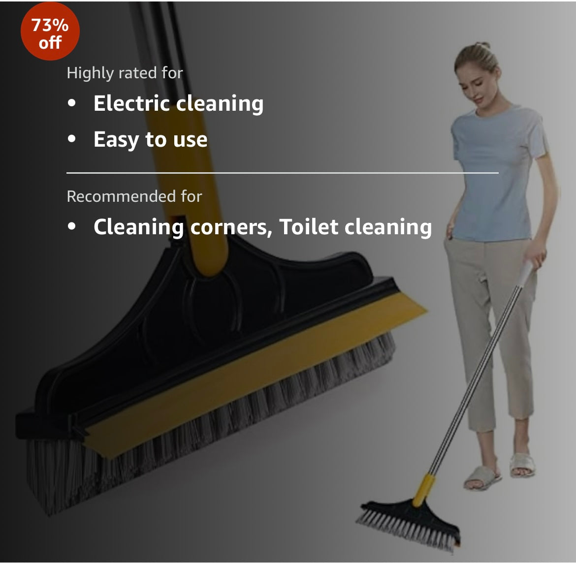 Bathroom tiles cleaner brush