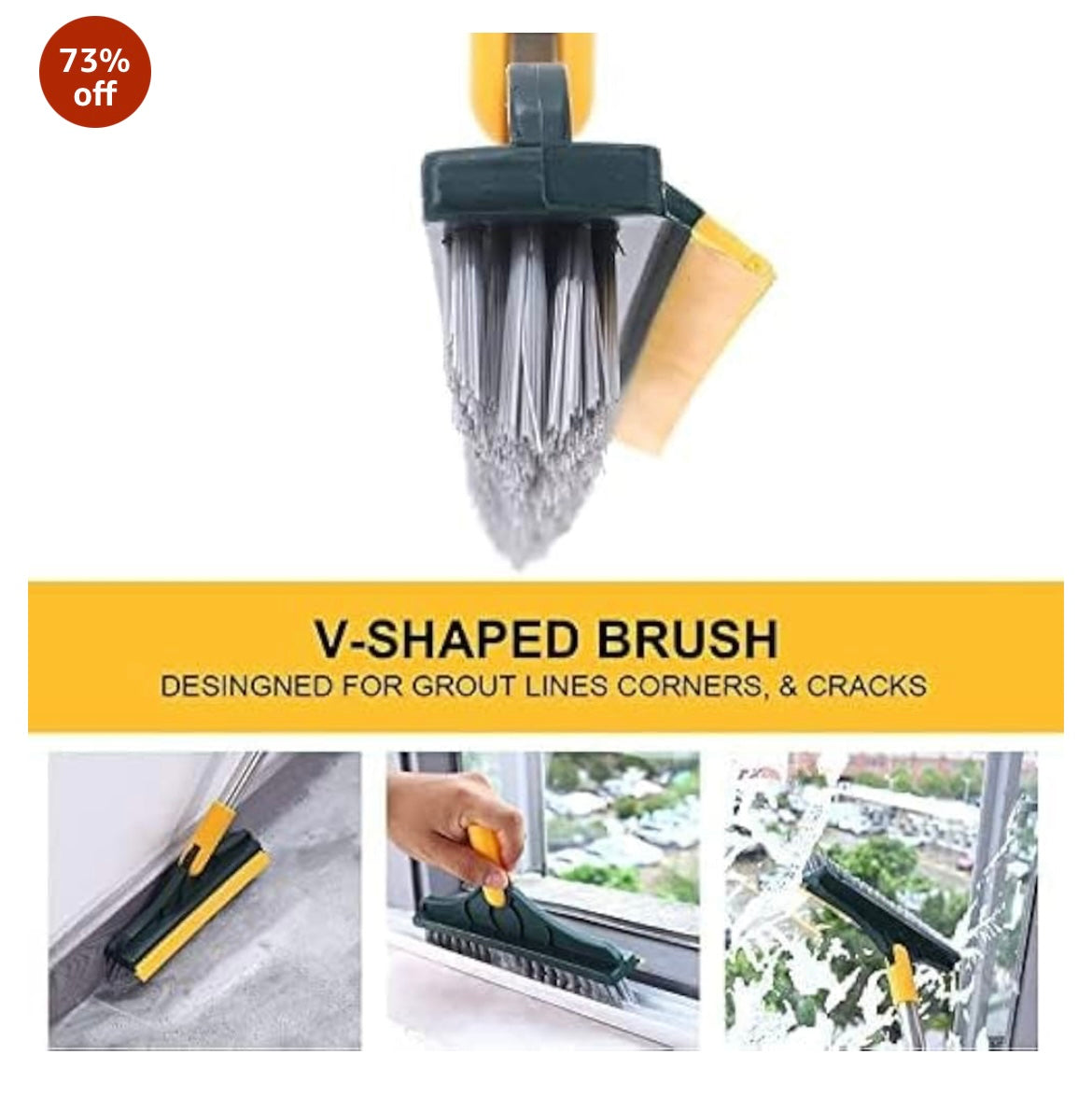 Bathroom tiles cleaner brush