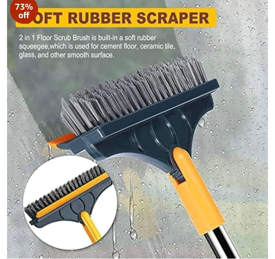 Bathroom tiles cleaner brush